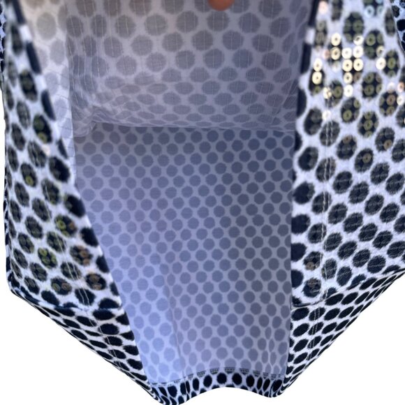 Chico's Zenergy Polkadot Sequins Tank Top 1 US M Stretchy Career Base Layer - Picture 7 of 10
